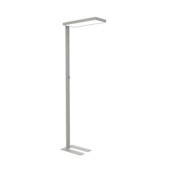 LED irodai állólámpa MAULjura, ezüst színű, alumínium, 196,5 cm kép