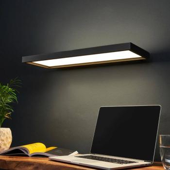 LED irodai fali világítás Rick, fekete, fehér kép