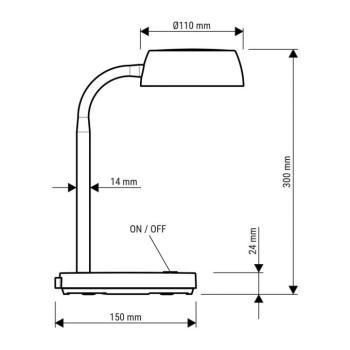 LED irodai világítás MAULabby, kék, magasság 30 cm kép