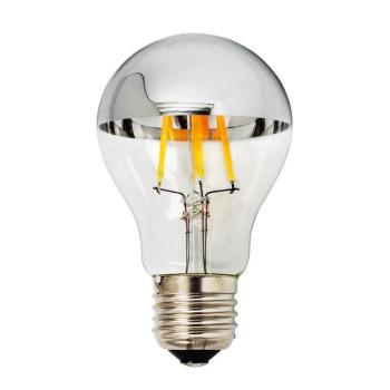 LED izzó a60 E27 félig ezüst üveg, 4W, 2700K, meleg fehér, 400 lm, Optonica, 1879 kép