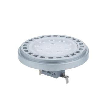 LED izzó ar111 G53 30° epistar chip, 12W, 4500K, természetes fehér, 960 lm, ezüst, Optonica, 1527 kép
