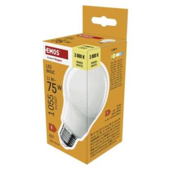 LED izzó Basic A60 / E27 / 11W (75 W) / 1055 lm / Meleg fehér kép