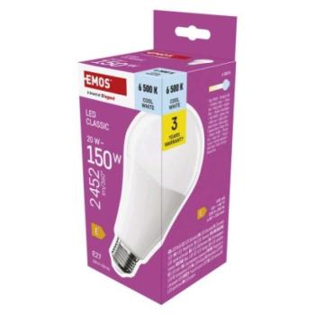 LED izzó Classic A80 / E27 / 20 W (150 W) / 2452 lm / Hideg fehér kép