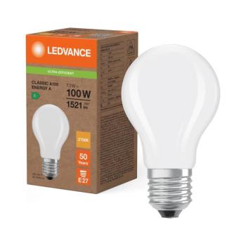 LED izzó CLASSIC FILAMENT A60 E27/7,2W/230V 2700K - Ledvance 4099854236730 kép