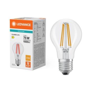 LED izzó CLASSIC FILAMENT A60 E27/7,5W/230V 2700K - Ledvance 4099854062100 kép
