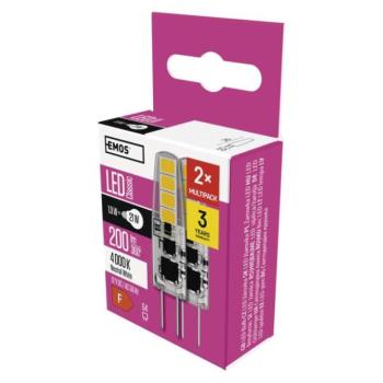 LED izzó Classic JC / G4 / 1,9 W (21 W) / 200 lm / természetes fehér kép
