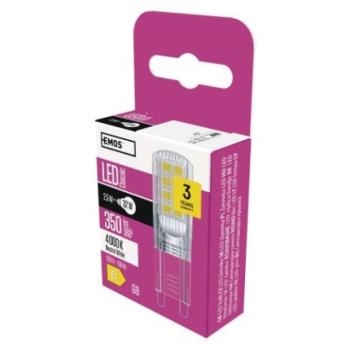 LED izzó Classic JC / G9 / 2,5 W (32 W) / 350 lm / Természetes fehér kép