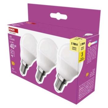 LED izzó Classic Mini Globe / E14 / 4,2 W (40 W) / 470 lm / Meleg fehér kép