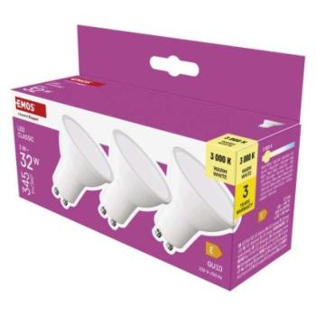 LED izzó Classic MR16 / GU10 / 3 W (32 W) / 345 lm / Meleg fehér kép