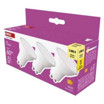 LED izzó Classic MR16 / GU10 / 7 W (60 W) / 806 lm / Meleg fehér kép