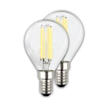 LED izzó csepp E14 2,5W világos 3000K 525lm EEK A 2er kép