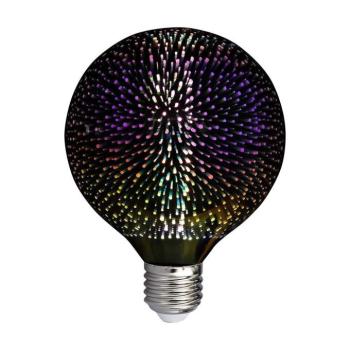 LED izzó design DSG G125 E27 3D, 4w, 3000K, meleg fehér, 300°, CRI>80, V-TAC, 212706 kép