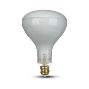 LED izzó design DSG R125 E27, 8w, 6500K, hideg fehér, 600lm, 110°, tejes, CRI>80, dimmelhető, V-TAC, 7468 kép