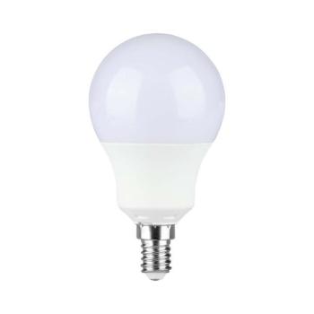 LED izzó E14 PRO, 8,5w, 3000K, meleg fehér, 806lm, 200°, fehér, CRI>80, V-TAC, 21114 kép