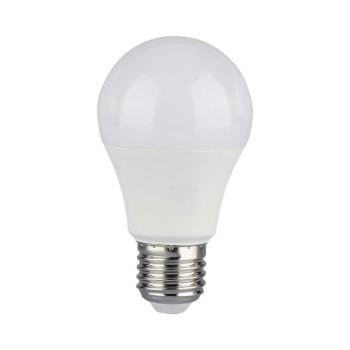 LED izzó E27, 10,5w, 4000K, természetes fehér, 1055lm, 200°, fehér, CRI>80, V-TAC, 217349 kép