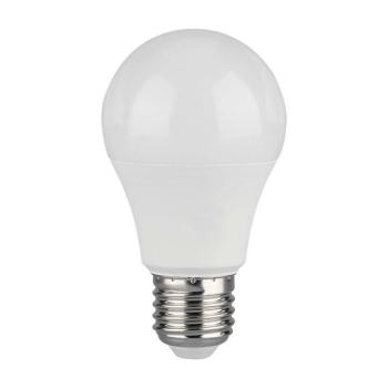 LED izzó E27, 10,5w, 6500K, hideg fehér, 1055lm, 200°, fehér, CRI>80, V-TAC, 217351 kép