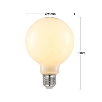 LED izzó E27 4 W 2700 K G95 Globe dimmelhető opál 2 db kép