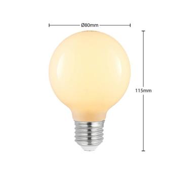 LED izzó E27 4 W G80 2 700 K dimm opál 3-as kép