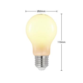 LED izzó E27 6 W 2 700 K dimm, opál 3-as készlet kép