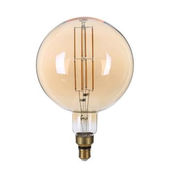 LED izzó E27 g200 arany üveg fényerőszabályozható, 8W, 1800K, meleg fehér, dimmelhető, 810 lm, Optonica, 1792 kép