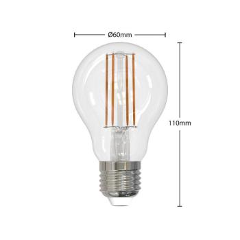 LED izzó E27 izzószál 6W világos 2,700K dimmelhető 3 darabos készlet kép