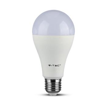 LED izzó E27 PRRO, 17w, 6400K, hideg fehér, 1521lm, 200°, fehér, CRI>80, dimmelhető, V-TAC, 20190 kép