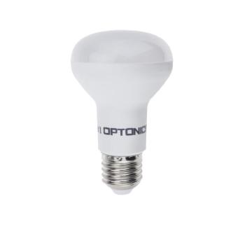LED izzó E27 r63, 6W, 4500K, természetes fehér, 490 lm, fehér, Optonica, 1877 kép