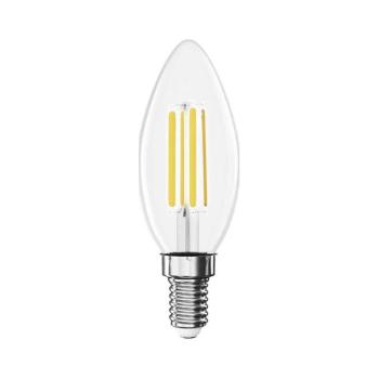 LED izzó Filament gyertya A CLASS/ E14, 3,8 W (60 W), 806 lm, Meleg fehér, 2700K, 230V, CRI>80, EMOS, ZF3A42 kép