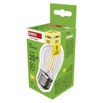 LED izzó Filament Mini Globe / E27 / 1,8 W (25 W) / 250 lm / Meleg fehér kép