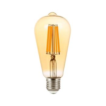 LED Izzó FILAMENT ST64 E27/9W/230V 2200K SKU5207 kép