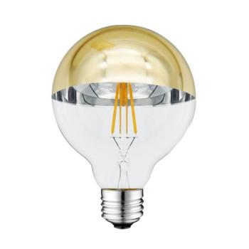 LED izzó G95 E27 galvanizált aranyüveg, 7W, 2700K, meleg fehér, 800 lm, Optonica, 1890 kép