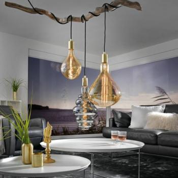 LED izzó Giant Drop E27 5W izzószál 918 dim arany kép