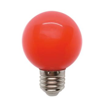 LED IZZÓ GLOBE G60 3W E27 PIROS kép