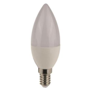 LED izzó gyertya C37 7W E14 4000K 220-240V, természetes fehér, 630lm, Eurolamp, 991094 kép