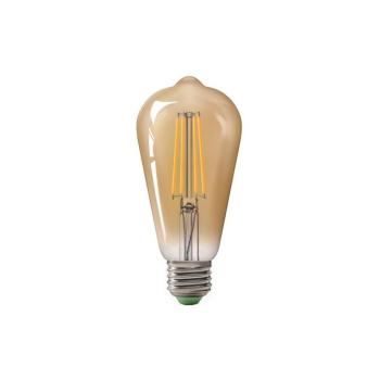 LED Izzó LEDSTAR AMBER ST64 E27/10W/230V 2200K ZL-FS6410-22 kép