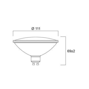 LED izzó RETRO, ES111, GU10 12 W 830 1150 lm dimmelhető 25° kép
