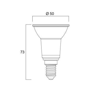 LED izzó RETRO, PAR16, E14, 3,6 W, 840, 345 lm, 36° kép
