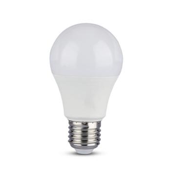 LED izzó SMART E27 3 fokozatú fényerőszabályozás, 9w, 6400K, hideg fehér, 806lm, 200°, fehér, CRI>80, 1 db/csomag, V-TAC, 4449 kép