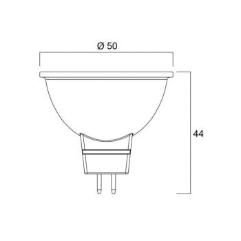 LED izzó SUPERIA RETRO GU5.3 MR16 5 W 830 460 lm dimmelhető kép