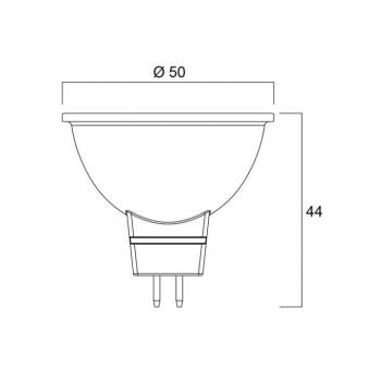 LED izzó SUPERIA RETRO GU5.3 MR16 6,1W 827 621lm dimmelhető kép