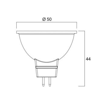 LED izzó SUPERIA RETRO GU5.3 MR16 6,1W 830 621lm dimmelhető kép