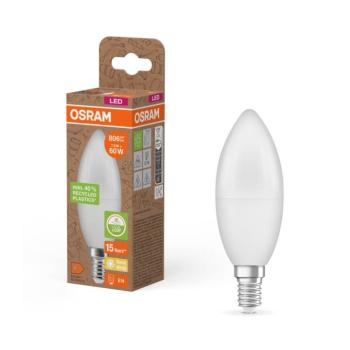 LED izzó újrahasznosított műanyagból B39 E14/7,5W/230V 2700K - Osram 4058075832008
