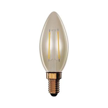 LED izzó Vintage gyertya, E14, 2,5 W (20 W), 225 lm, Meleg fehér, 2200K, 230V, CRI>80, EMOS, Z53012 kép
