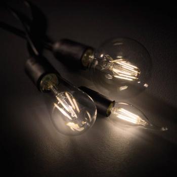 LED izzólámpa E27 8W kapcsolós dimmer, 2 700K kép