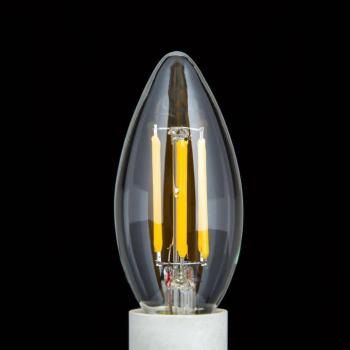 LED izzószál E14 C35 világos 6W 827 720lm fényerősségű, kép