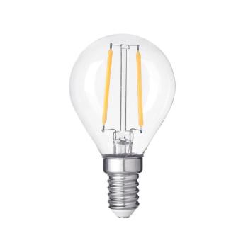 LED izzószálas G45 E14 átlátszó üveg fényerőszabályozható, 4W, 2700K, meleg fehér, dimmelhető, 400 lm, Optonica, 1417 kép