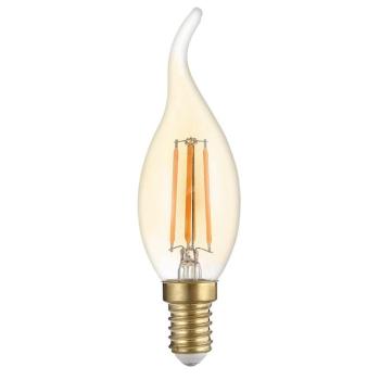 LED izzószálas gyertyaizzó c35t E14 aranyozott üveg fényerőszabályozható, 4W, 2700K, meleg fehér, dimmelhető, 400 lm, Optonica, 1416 kép