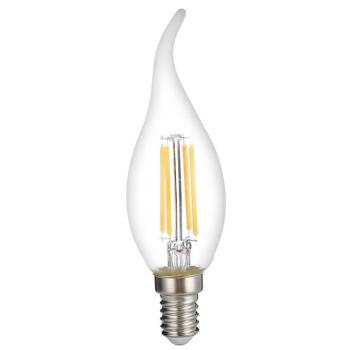 LED izzószálas gyertyaizzó c35t E14 átlátszó üveg fényerőszabályozható, 4W, 2700K, meleg fehér, dimmelhető, 400 lm, Optonica, 1415 kép