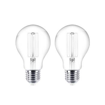 LED izzószálas izzó E27 2 db 7W 806 lm világos 2,700K kép