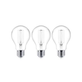 LED izzószálas izzó E27 3 db 7W 806 lm világos 2,700K kép